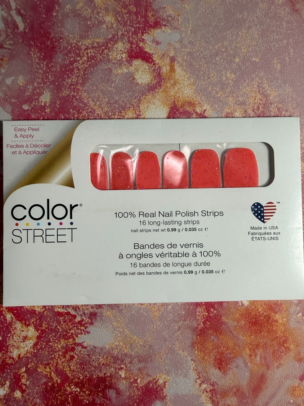 Color Street Nail Polish Strips in Grapefruit Squeeze